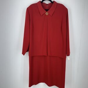 Vtg Diane Roberts 22H Dress Layered Union Made Modest Church 90’s Dead stock NEW